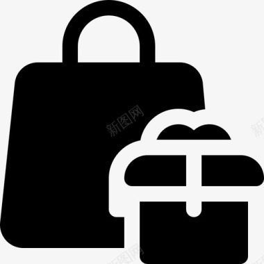 购物袋营销seo12填充图标图标