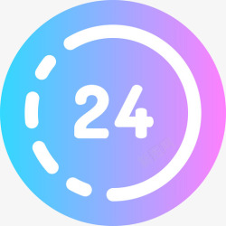 24小时送达24小时48小时送达通知图标高清图片