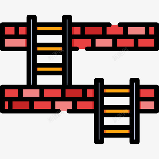 梯子游戏21线颜色图标svg_新图网 https://ixintu.com 梯子 游戏21 线颜色