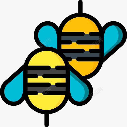 蜜蜂养殖29只线形颜色图标svg_新图网 https://ixintu.com 养殖29只 线形颜色 蜜蜂
