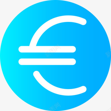欧元电子商务87循环图标图标