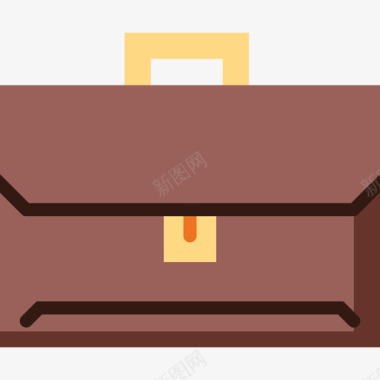 行李箱商务和金融48扁平图标图标
