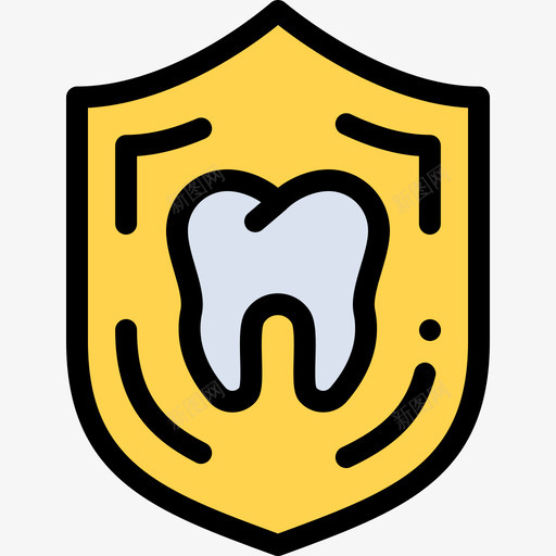 牙科保险15线性颜色图标svg_新图网 https://ixintu.com 保险15 牙科 线性颜色