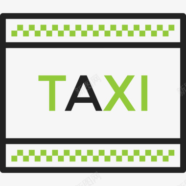 出租车运输直达图标图标