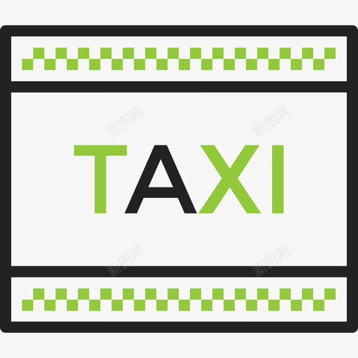 出租车运输直达图标svg_新图网 https://ixintu.com 出租车 直达 运输