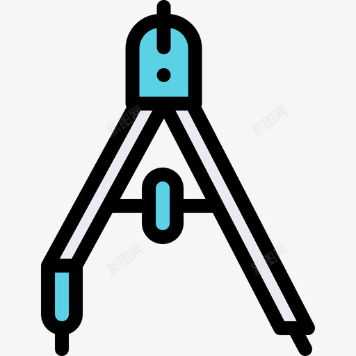 指南针返校52线性颜色图标svg_新图网 https://ixintu.com 指南针 线性颜色 返校52