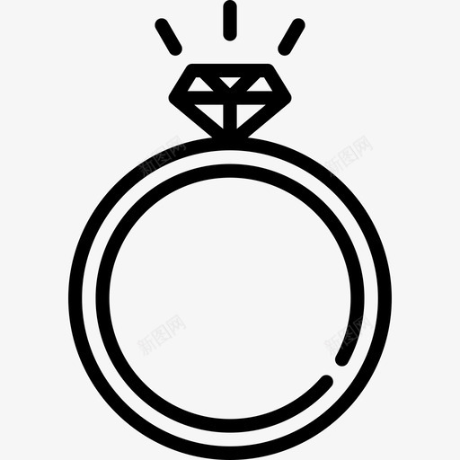 结婚戒指81号婚礼直系图标svg_新图网 https://ixintu.com 81号婚礼 直系 结婚戒指