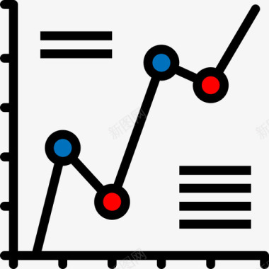 柱状图业务图和图表2线颜色图标图标