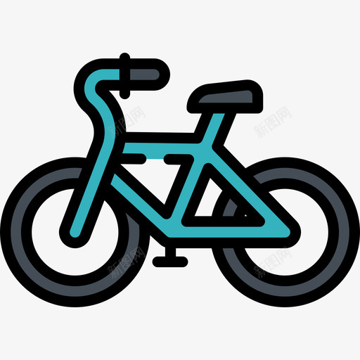 自行车旅行地点表情符号3线颜色图标svg_新图网 https://ixintu.com 旅行地点表情符号3 线颜色 自行车