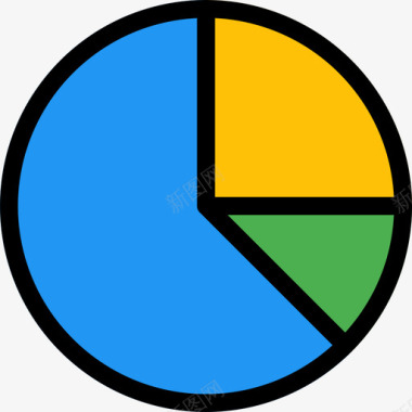 饼图业务图表和图表4线颜色图标图标