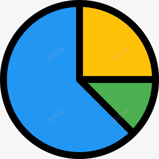 饼图业务图表和图表4线颜色图标svg_新图网 https://ixintu.com 业务图表和图表4 线颜色 饼图