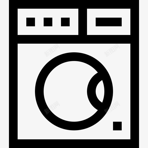 洗衣机缝纫机21直线图标svg_新图网 https://ixintu.com 洗衣机 直线 缝纫机21