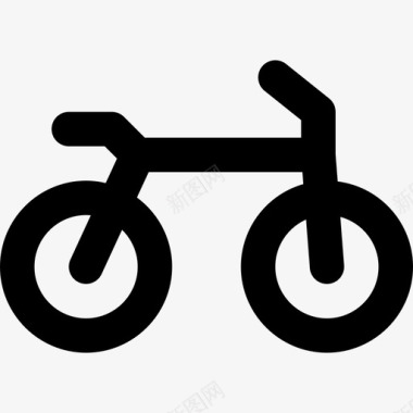 自行车导航11直线型图标图标