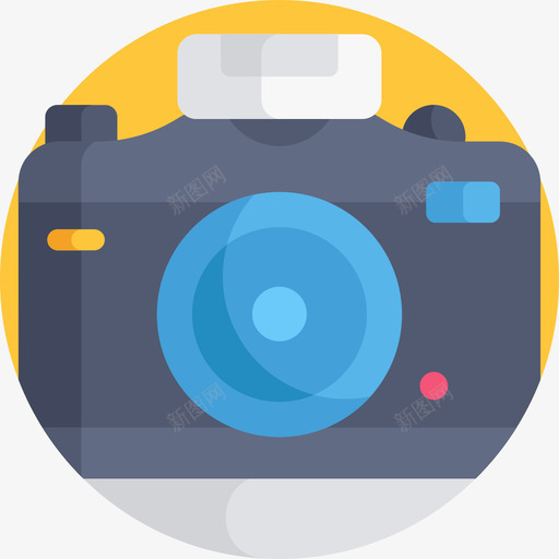 相机创意工具17平面图标svg_新图网 https://ixintu.com 创意工具17 平面 相机