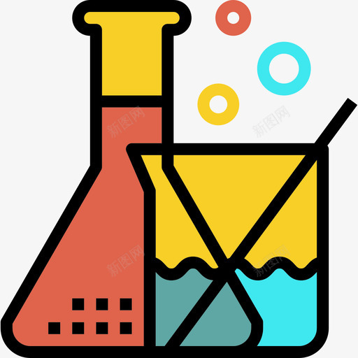 化学学习17线性颜色图标svg_新图网 https://ixintu.com 化学 学习17 线性颜色
