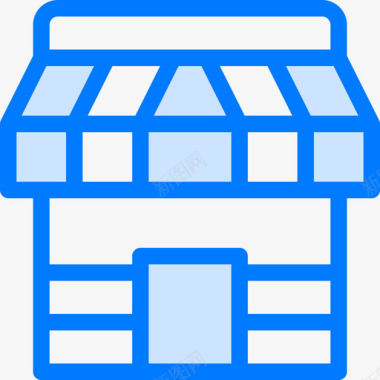 商店营销31蓝色图标图标