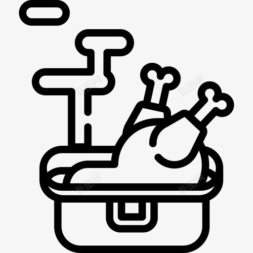 鸡肉烹饪29直系图标svg_新图网 https://ixintu.com 烹饪29 直系 鸡肉