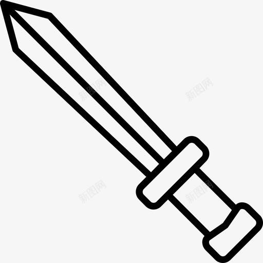 剑中世纪10直纹图标svg_新图网 https://ixintu.com 中世纪10 剑 直纹