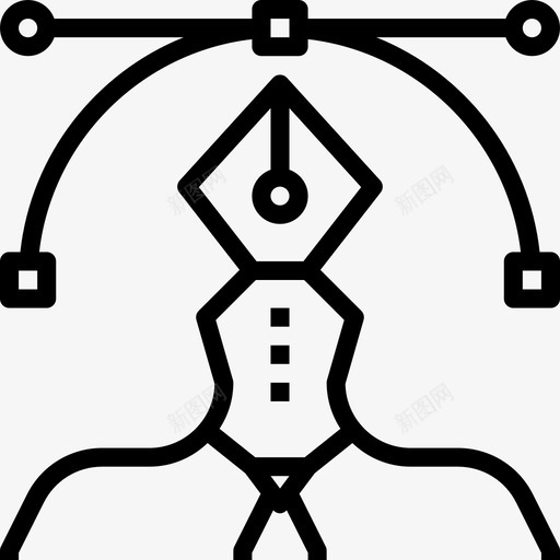 平面师网页36线性图标svg_新图网 https://ixintu.com 平面设计师 线性 网页设计36
