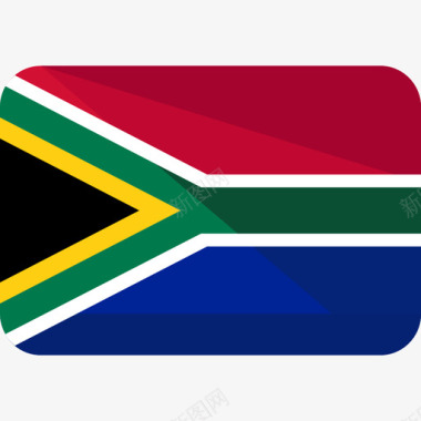 南非国旗5平坦图标图标