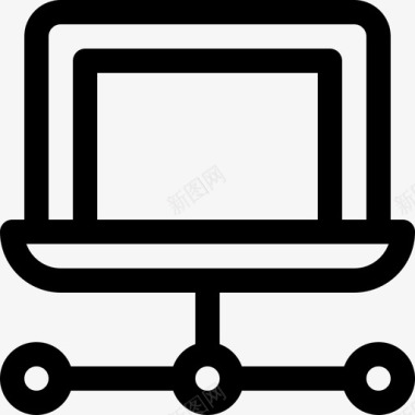 笔记本电脑网络开发图标图标