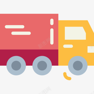 送货车物流配送6扁平图标图标