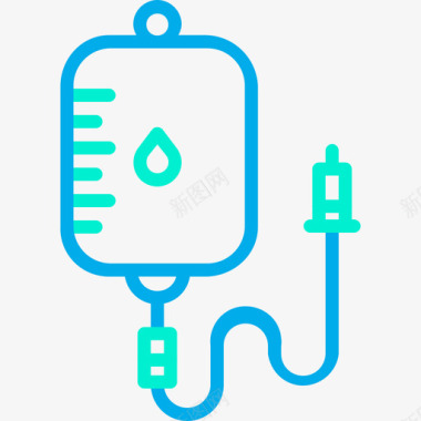 输血医生2号店直线蓝图标图标