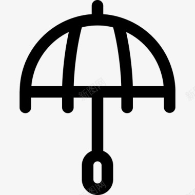 伞野营69直线型图标图标