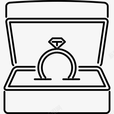 结婚戒指爱情17直系图标图标