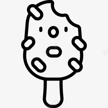 冰棒冰淇淋16直线型图标图标