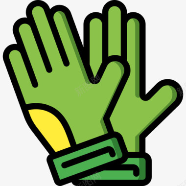 手套世界杯3线性颜色图标图标