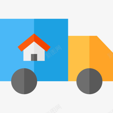 移动卡车房地产83平板图标图标
