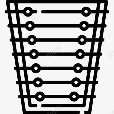 桑托尔乐器11线性图标图标