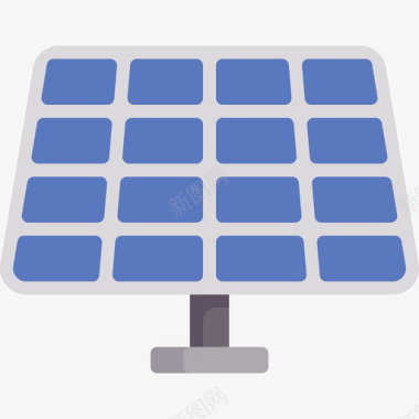 太阳能电池板电工工具和元件2扁平图标图标