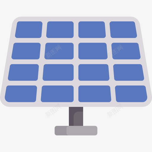 太阳能电池板电工工具和元件2扁平图标svg_新图网 https://ixintu.com 太阳能电池板 扁平 电工工具和元件2