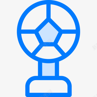 奖励足球9蓝色图标图标