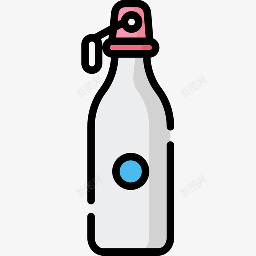 瓶促销品线性颜色图标svg_新图网 https://ixintu.com 促销品 瓶 线性颜色