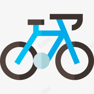 自行车回收2扁平图标图标
