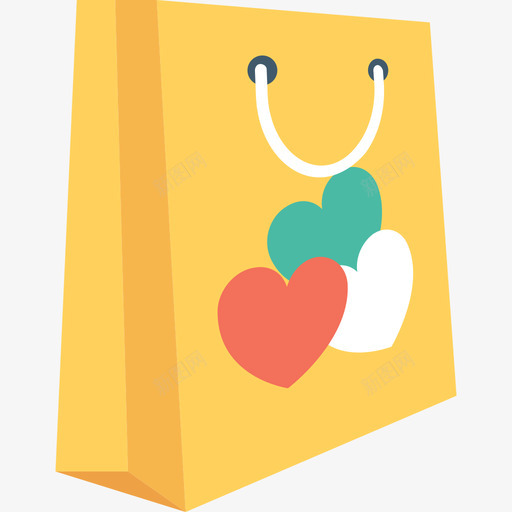 购物袋爱情和婚礼3平的图标svg_新图网 https://ixintu.com 平的 爱情和婚礼3 购物袋
