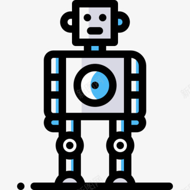 机器人人工智能25颜色省略图标图标