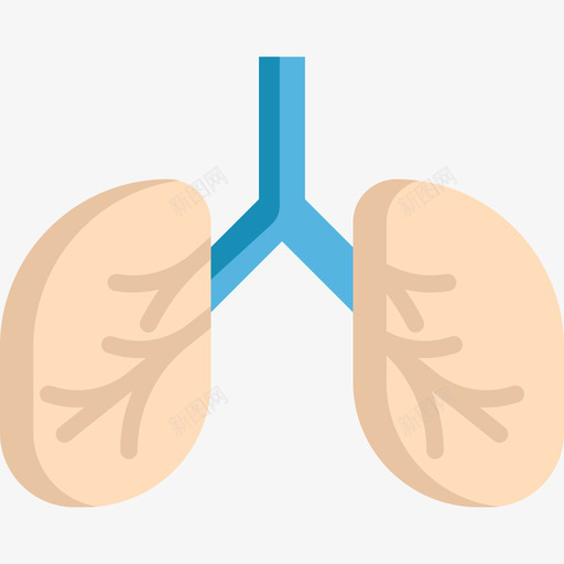 肺健康28平坦图标svg_新图网 https://ixintu.com 健康28 平坦 肺