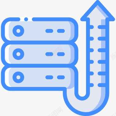 服务器网络托管16蓝色图标图标