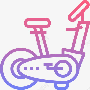 固定自行车酒店服务19直线坡度图标图标