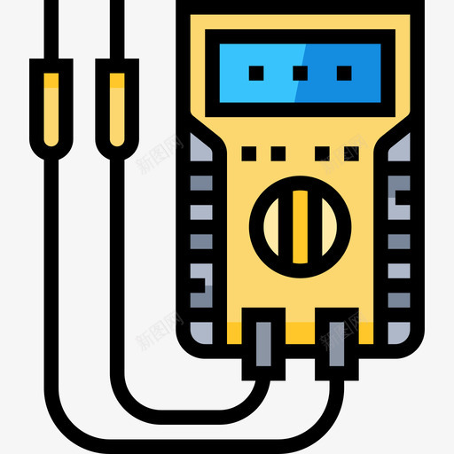 电压表汽车维修16线性颜色图标svg_新图网 https://ixintu.com 汽车维修16 电压表 线性颜色