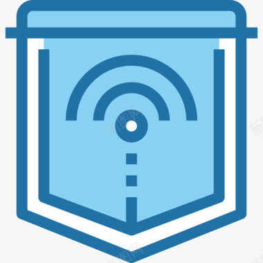 防护罩互联网安全29蓝色图标图标