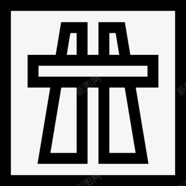高速公路高速公路服务3直线图标图标
