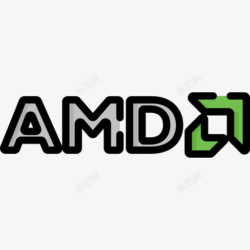 Amd技术标识线颜色图标svg_新图网 https://ixintu.com Amd 技术标识 线颜色