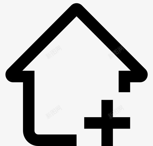 添加家庭svg_新图网 https://ixintu.com 添加家庭 圆润 商务 简约 扁平 单色