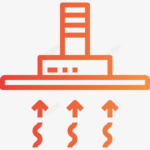 抽油烟机10户坡度图标svg_新图网 https://ixintu.com 10户 坡度 抽油烟机