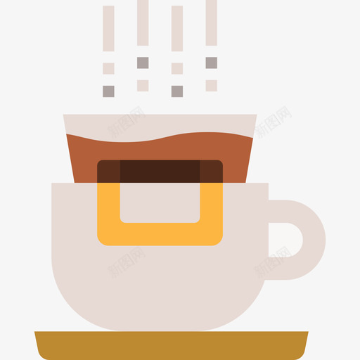 咖啡杯咖啡5平的图标svg_新图网 https://ixintu.com 咖啡5 咖啡杯 平的